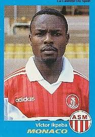 It was while playing for monaco that he won the african footballer of the year award in 1997. No 227 Victor Ikpeba Nigeria As Monaco Sticker Panini Football 96 Sticker 1996 Ebay