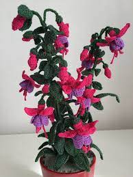 How To Crochet A Fuchsia Flower Modelli Di Fiori All Uncinetto Fiori Di Maglia Fiori Fatti All Uncinetto