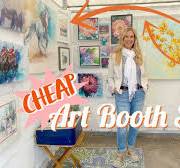 Outdoor Art booth display hack (Cheap yet professional looking)