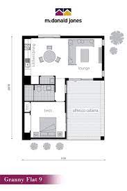 Granny Flat 9 Floor Plan By Mcdonald Jones On Display At Calderwood The Granny Flat 9 Showcases El Tiny House Floor Plans Tiny House Layout Tiny House Plans