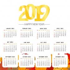 Download 2019 Calendar Design With Light Background Vector For Free Calendar Design Calendar 2019 Calendar