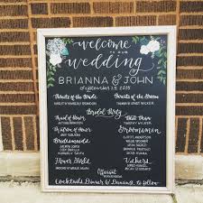 Portfolio Wedding Program Sign Chalkboard Wedding Program Chalkboard Art Wedding