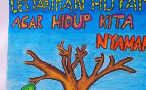 Contoh Poster Pelestarian Hewan Dan Tumbuhan Yang Mudah Cute766