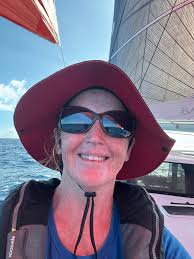 Actaea, a Hinckley Bermuda 40 yawl, under full sail