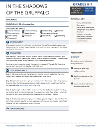 The Gruffalo Lesson Plan Pre K Lesson Plan Educationcloset Pre K Lesson Plans The Gruffalo Art Integration Lessons