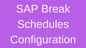 Maybe you would like to learn more about one of these? Sap Break Schedules Configuration Free Sap Hr Training