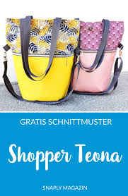 Die meisten der folgenden schnittmuster zum download sind in verbindung mit dem. Kostenloses Schnittmuster Shopper Teona Snaply Magazin De Schnittmuster Tasche Kostenlos Tasche Nahen Schnittmuster Kostenlose Schnittmuster