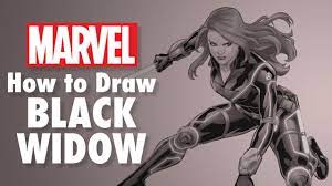 Collection of drawing ideas, how to draw tutorials. How To Draw Black Widow Marvel
