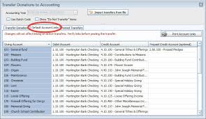 Link Donations To Accounting