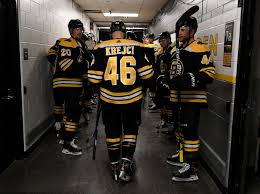 Byl vyhlášen první hvězdou zápasu. Boston Bruins David Krejci Holds The Keys In Patrice Bergeron S Absence