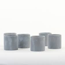 Large round medium round small round square hexagon. Koyal Wholesale Concrete Decor Concrete Effect Votive Candle Holders 6 Pack For Modern Decor Concrete Home Decor Party Favor Buy Online In Dominica At Dominica Desertcart Com Productid 49376158