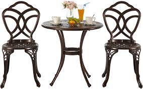 Elaina bistro 3 piece pub table set 17. Nuzanto 3 Pieces Small Metal Outdoor Patio Bistro Set Bistro Table Set Bistro Table Set Patio Bistro Set Bistro Set
