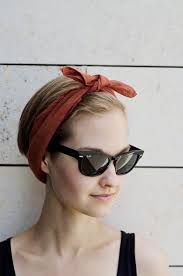 Once your hair is up in a ponytail or bun, wrap the folded bandana around it a couple of times and tie it with a knot. 16 Best How To Wear A Bandana Ideas Short Hair Styles Bandana Hairstyles Hair Styles