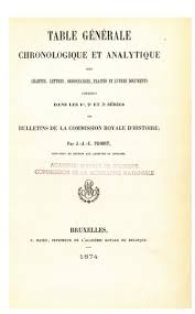 Icônes de bourreau de travail. Table Chronologique Et Analytique Des Chartes Lettres Traites Et Autres Documents Contenus Dans Les Quarante Deux Volumes Formant Les Series I Ii Iii Des Bulletins De La Commission Royale D Histoire Persee