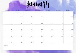 January 2019 Desk Calendar Printable Template Planner January2019 Calendar Printables Editable Calendar Monthly Desk Calendar