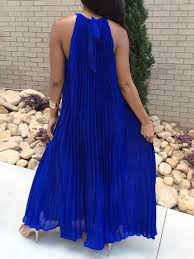 Hot Summer Halter Pleated Casual Maxi Dress Maxi Dresses Casual Maxi Dress White Maxi Dresses