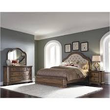 Pulaski tufted nailhead trimmed linen beige, 85.50 l x 80.50 w x 52.00 h upholstered king bed 742170 Pulaski Furniture Aurora Bedroom Queen Upholstered Bed
