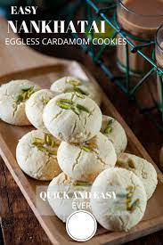 Nankhatai Is An Eggless Traditional Indian Shortbread Cookies Made With Gram Flour Whole Wheat Flour And Ghee Indian Cookies Recipes Indian Desserts