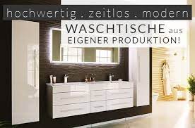 Unser waschtisch ist gemauert und hat 5 große fächer, in die ich körbe eingepasst habe. Waschtisch Gunstig Ab Werk Kaufen Emotion 24 Badmobel Aus Eigener Produktion Ohne Versandkosten