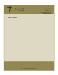 Doctors name the doctors name is the important factor that can be the sign or the brand for office. This Printable Doctor Letterhead Features The Caduceus Symbol That S Great For Hospitals And Clinics Doctors Note Template Letterhead Template Word Letterhead