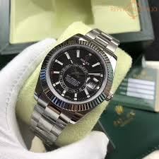 Replica Rolex Sky Dweller 42mm 326933 N Stainless Steel Black Dial Swiss Replica Watches