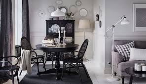 Essgruppen Esstisch Und Stuhle Schwarzer Runder Esstisch Wohnen Ikea Ingatorp