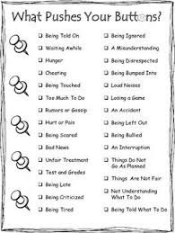What Pushes Your Buttons Anger Triggers Social Emotional Learning Therapy Worksheets Counseling Activities