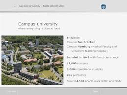 Read the saarland university profile to get information on course fee, application fee, eligibility criteria, global rank and. Saarland University European University In A Global World Ppt Download