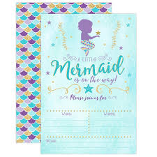 Mermaid Baby Shower Invitation Blue And Gold Mermaid Baby Shower Baby Sprinkle Invite 20 Fill In Invitations And Envelopes Buy Online In Dominica At Dominica Desertcart Com Productid 58470016