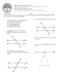 If two parallel lines are cut by a transversal, then the same side. 1 Same Side Exterior Angles 2 Corresponding Angles 3 Alternate