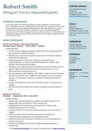 Specifically for this topic, we will be sharing to you a variety of teacher resume formats you can use to help you land that teaching job you want. Bilingual Teacher Resume Samples Qwikresume