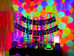 Diy Glow In The Dark Party Table Fun365