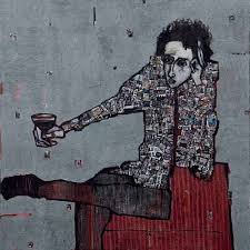 Lebanese Artist Zena Assi There S A Poet In My City Mixed Media And Collage On Canvas Middle Eastern Artists Eastern Art Art