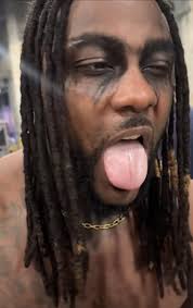 Swerve showing the staple that got put into his tongue lol That spot was  insane last night