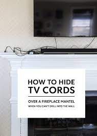 How To Hide Tv Wires Above A Fireplace