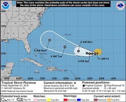 hurricane florence tracker florence to restrengthen