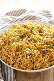 Sesame Garlic Ramen Noodles The Salty Marshmallow Recipe Noodle Recipes Easy Recipes Diner Recipes