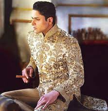 Sherwani Homme En Costume Haute Couture Hommes Qamis Homme
