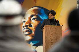 On Friday, Newport News Shipbuilding hosted events during all three shifts  to celebrate the enduring legacy of Dr. Martin Luther King Jr. Thomasina  Wright, NNS' vice president of Fleet Support Programs, was