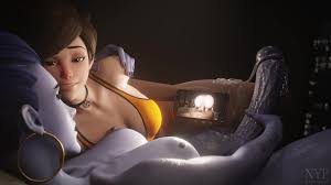 Futanari Widowmaker Reaching Orgasm Watching 3D Porn [Nyl2]