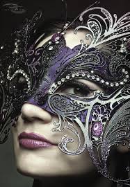Masquerade Mask In Black Purple And Silver Really Pretty ʀeƥɪאאed Vƴ C ʀsxʌאʌ ƭʌאʌ Black Masquerade Mask Masks Masquerade Masquerade Ball