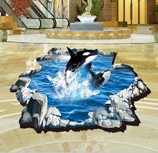 Please provide a valid price range. Buy Livegallery Cute Cartoon 3d Dolphin Jump Ocean Pattern Lovely Wall Decals Removable Waterproof Animals Home Art Decor Wall Stickers Murals For Kids Babys Rooms Bedroom Ceiling Bathroom Floor In Cheap Price