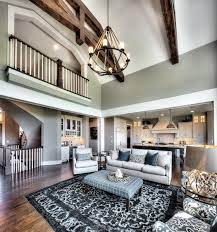 Living Room Two Story Great Room Coastal Home Open Floor Plan Coastal Decorating Living Room Living Room Decor Inspiration Home Building Design