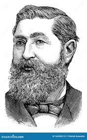 Thomas Moonlight, Vintage Illustration Editorial Stock Photo