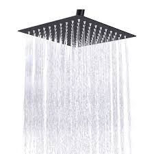 Hotelspa, giant stainless steel rainfall square showerhead (10 inches) 3. Square Rain Shower Head Rainfall And High Pressure Stainless Steel Bath Showerhead 10 Inch Buy Online At Best Price In Uae Amazon Ae