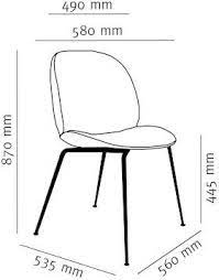 Is your dining chair size the right height for your table? Gubi Beetle Dining Chair Fully Upholstered By Gamfratesi 2013 Designer Furniture By Smow Com