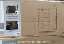 The boldness in the size of the door will provide that statement while still breaking down the different areas of your home. Bayside Furnishings Sliding Door Bookcase Costco Weekender