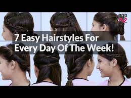7 Easy Hairstyles For Every Day Of The Week Popxo Youtube Easy Hairstyles Hair Styles Medium Length Hair Styles