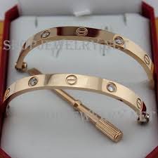 Aaa Cartier Love Bracelet 18kt Pink Gold 4 Diamonds B6036016 Cartier Jewelry 038 95 00 Love Bracelets Cartier Love Bracelet Pink Bracelet