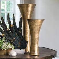 Studio A Indira Vase Gold Home Decor Gold Home Accessories Large Floor Vase